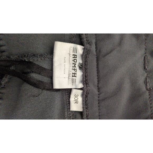 ROMFH 30R Riding Pants Gray with Blue Trim, Stain on leg - Picture 8 of 9